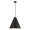 Z-Lite Eaton 1 Light Pendant, Matte Black 6011P24-MB - alternate 1